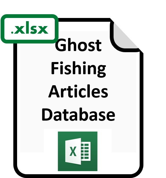 Excel file  of ghost fishing article database