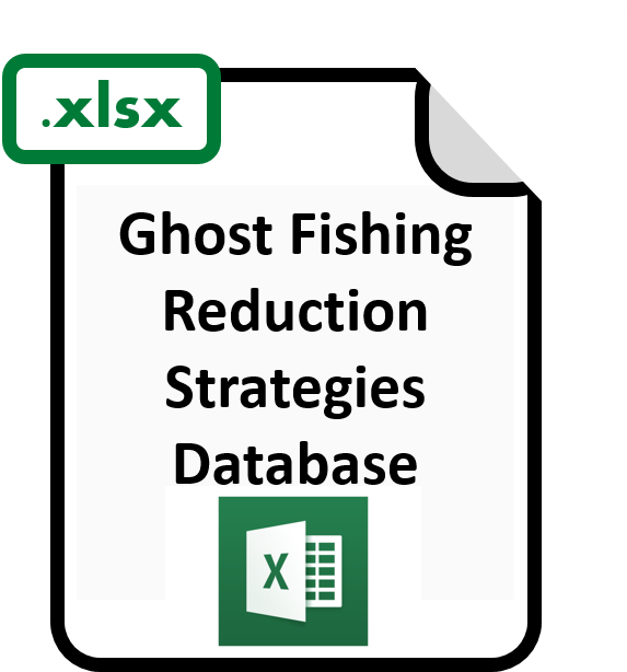 Excel file of ghost fishing reduction strategies database