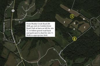 Directions to parking areas located at the BiodiversiTree research site