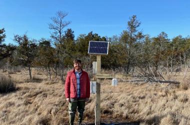 Marc at the Virginia Coastal Reserve