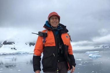 Susy Ellison at an Artic field site