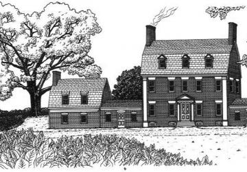 Contee Mansion drawing 