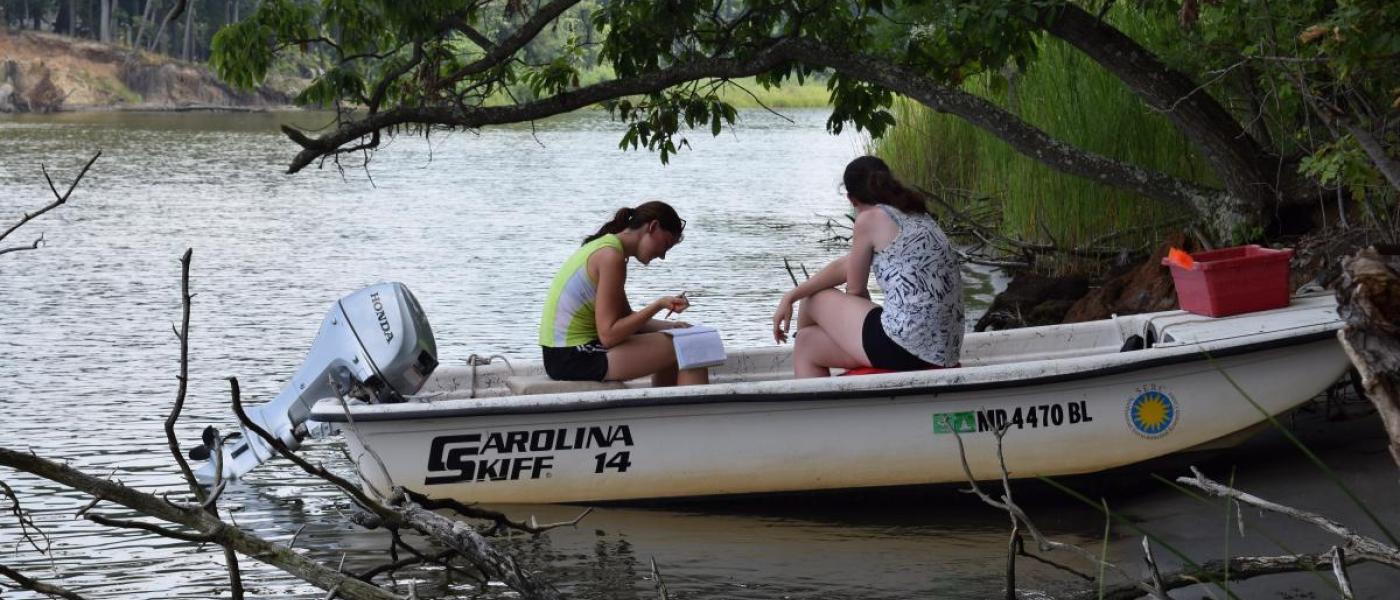 MarineGEO SERC Rhode River fieldwork