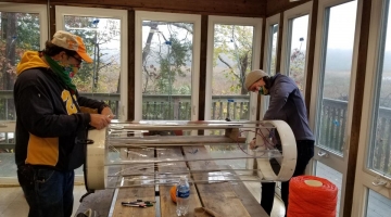 Scientists making methane chambers